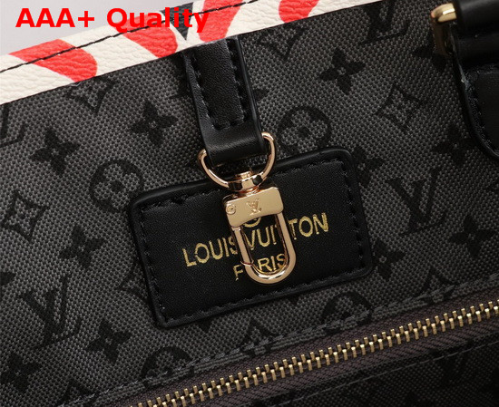 LV Crafty Onthego GM Tote Bag Creme Rouge Monogram Giant Coated Canvas M45358 Replica