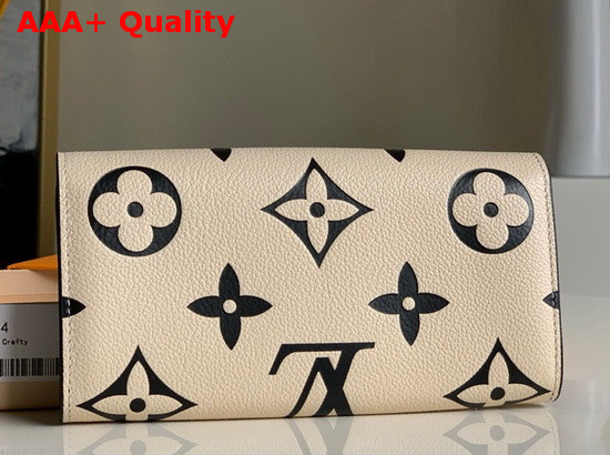 LV Crafty Sarah Wallet in Cream Monogram Empreinte Cowhide Leather M69514 Replica