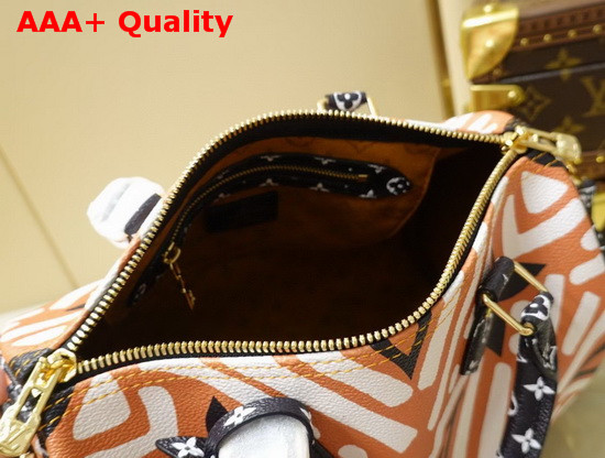 LV Crafty Speedy Bandouliere 25 Caramel and Cream M56588 Replica