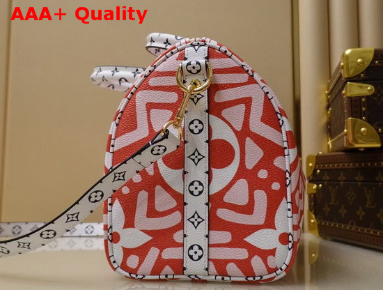 LV Crafty Speedy Bandouliere 25 Red and White Replica