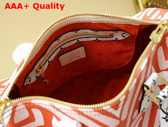 LV Crafty Speedy Bandouliere 25 Red and White Replica