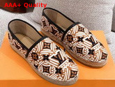 LV Crafty Starboard Flat Espadrille Beige and Black Replica