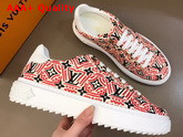 LV Crafty Stellar Sneaker Rouge Printed Nylon Replica