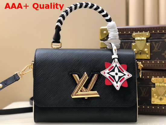 LV Crafty Twist MM Black Epi Grained Leather M56780 Replica