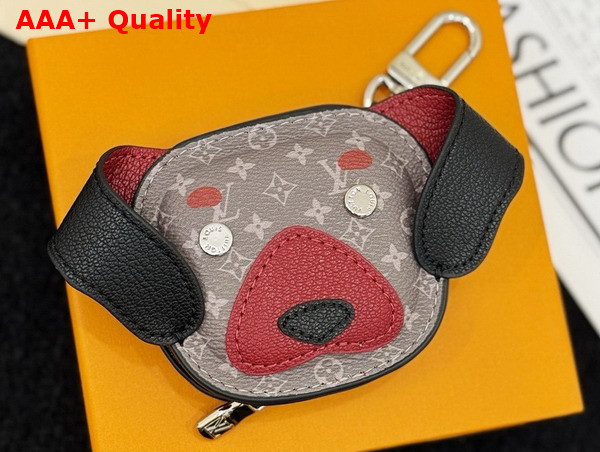 LV Dog Bag Charm Brown Leather and Canvas M02272 Replica