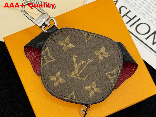 LV Dog Bag Charm Brown Leather and Canvas M02272 Replica