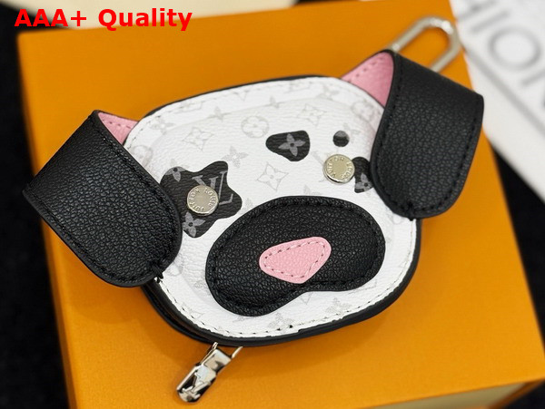 LV Dog Bag Charm White Leather and Canvas M02273 Replica