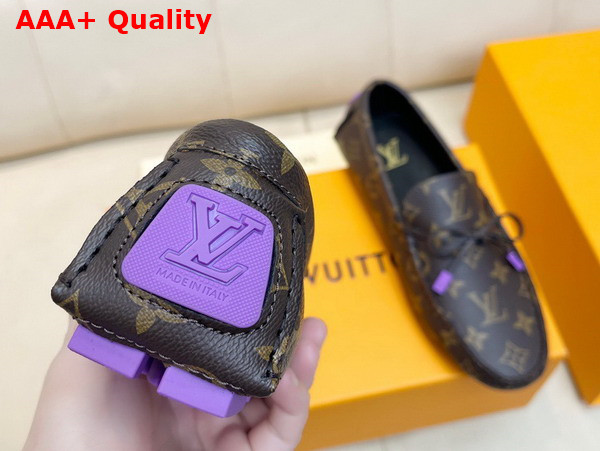 LV Driver Mocassin in Monogram Grained Calf Leather 1AAF2A Replica