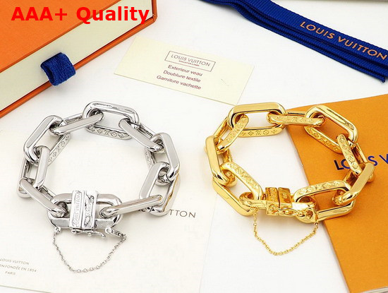 LV Edge Bracelet MM Gold Color Hardware MP3008 Replica