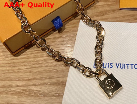 LV Edge Necklace Cadenas Gold Color Hardware MP2993 Replica