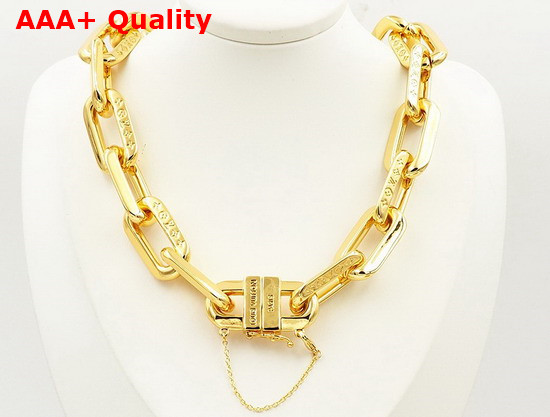 LV Edge Necklace MM Gold Color Hardware MP3003 Replica