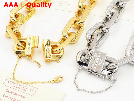 LV Edge Necklace MM Gold Color Hardware MP3003 Replica