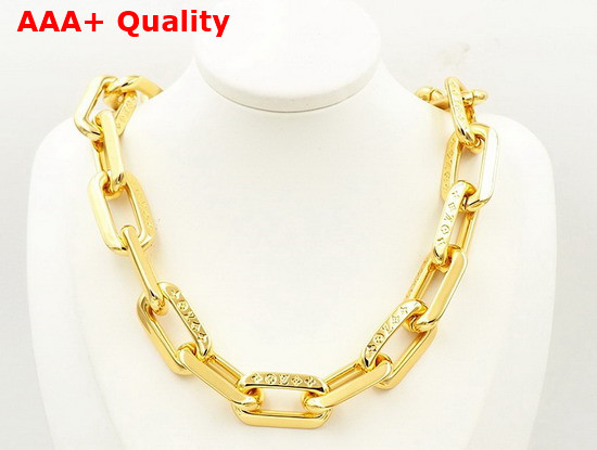 LV Edge Necklace MM Gold Color Hardware MP3003 Replica