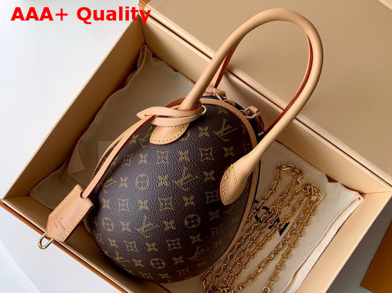 LV Egg Bag Monogram Canvas and Calf Leather M44587 Replica