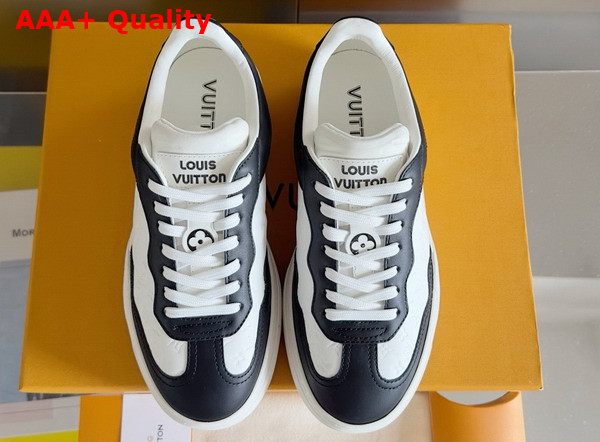 LV Groovy Platform Sneaker in Black Monogram Debossed Calf Leather 1ACL2O Replica