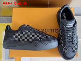 LV Groovy Sneaker Black Damier Strass 1ADD4A Replica