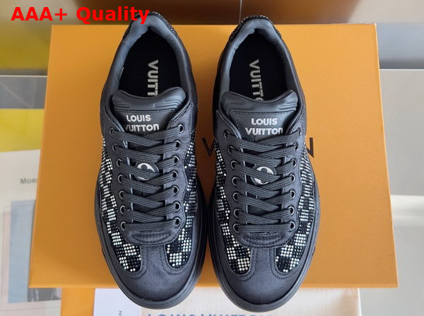 LV Groovy Sneaker Black Damier Strass 1ADD4A Replica