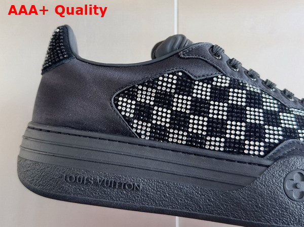 LV Groovy Sneaker Black Damier Strass 1ADD4A Replica