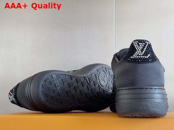 LV Groovy Sneaker Black Damier Strass 1ADD4A Replica