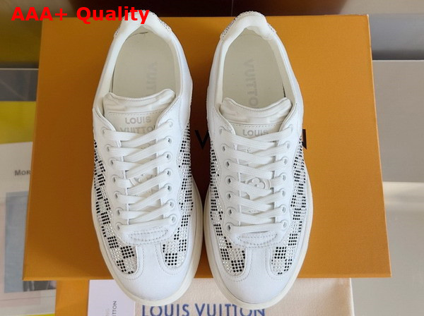 LV Groovy Sneaker White Damier Strass Replica