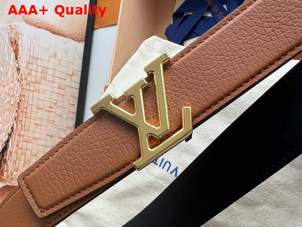 LV Heritage 35mm Reversible Belt in Cognac Leather M8220V Replica