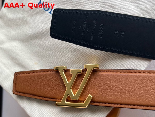 LV Heritage 35mm Reversible Belt in Cognac Leather M8220V Replica