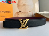 LV Heritage 35mm Reversible Belt in Noir Bordeaux Leather M8205V Replica