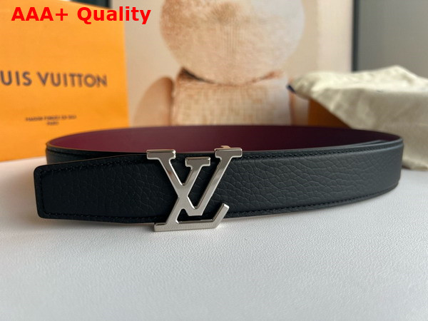 LV Heritage 35mm Reversible Belt in Noir Bordeaux Leather M8205V Replica