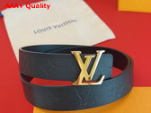 LV Iconic 30mm Reversible Belt in Black Monogram Empreinte Leather M0328W Replica