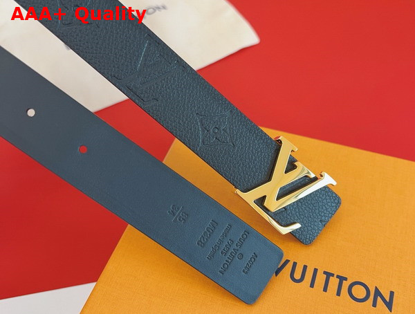 LV Iconic 30mm Reversible Belt in Black Monogram Empreinte Leather M0328W Replica