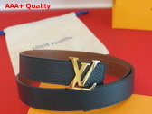 LV Initiales 30mm Reversible Belt Tan and Black Grained Calf Leather M9521U Replica