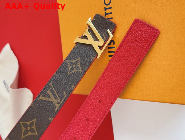 LV Initiales 30mm Reversible Belt in Monogram Canvas and Red Calfskin M0322W Replica