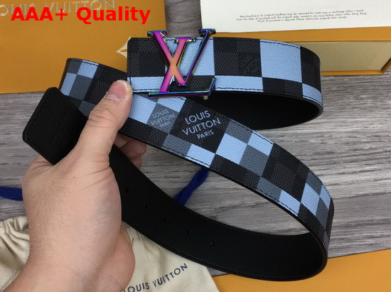 LV Initiales 40 mm Reversible Belt Gris Damier Graphite Canvas and Calf Leather M0320V Replica