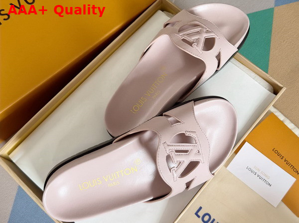 LV Isola Flat Comfort Mule in Rose Clair Pink Calf Leather 1ACPE5 Replica