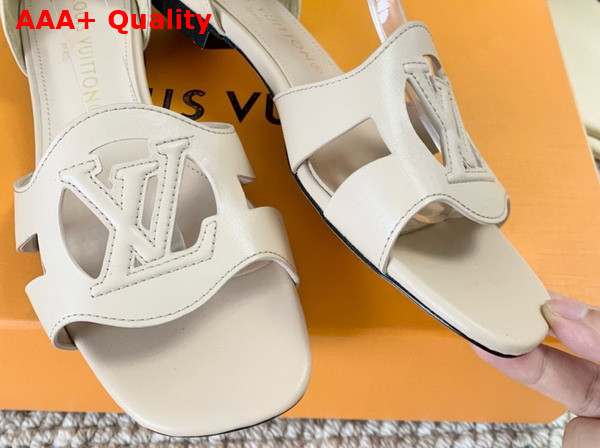 LV Isola Sandal in Beige Calf Leather Replica