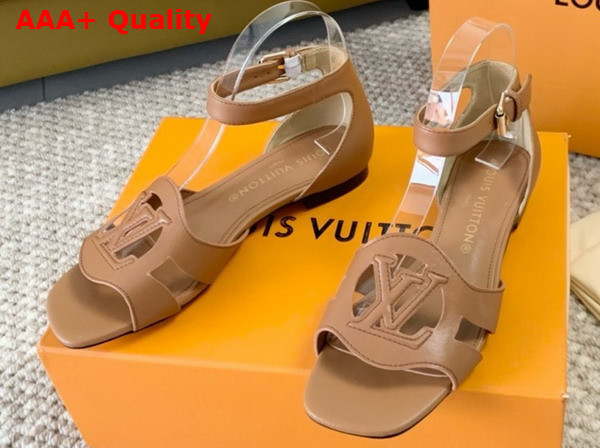 LV Isola Sandal in Cognac Calf Leather 1ACIP0 Replica