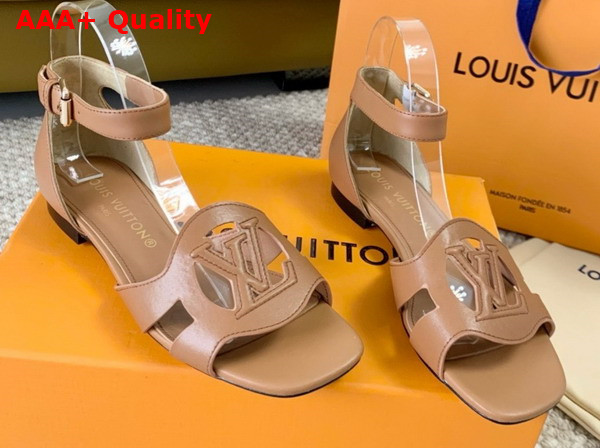 LV Isola Sandal in Cognac Calf Leather 1ACIP0 Replica