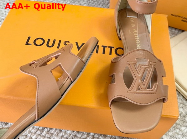 LV Isola Sandal in Cognac Calf Leather 1ACIP0 Replica