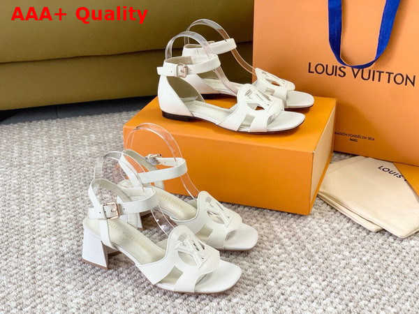 LV Isola Sandal in White Calf Leather 1ACIQS Replica