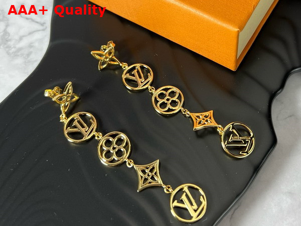 LV Lace Earrings Gold Color M01072 Replica