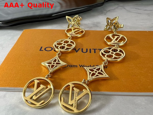 LV Lace Earrings Gold Color M01072 Replica