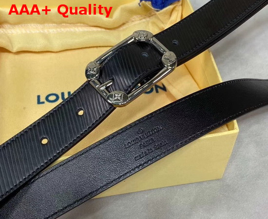 LV Malletier 25mm Belt Black Epi Leather and Calf Leather Lining M9941U Replica