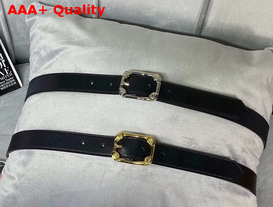 LV Malletier 25mm Belt Black Epi Leather and Calf Leather Lining M9941U Replica