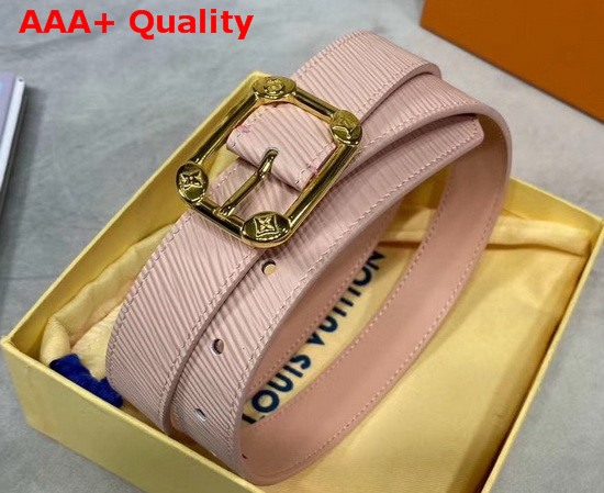 LV Malletier 25mm Belt Rose Ballerine Pink Epi Leather Strap M0095U Replica