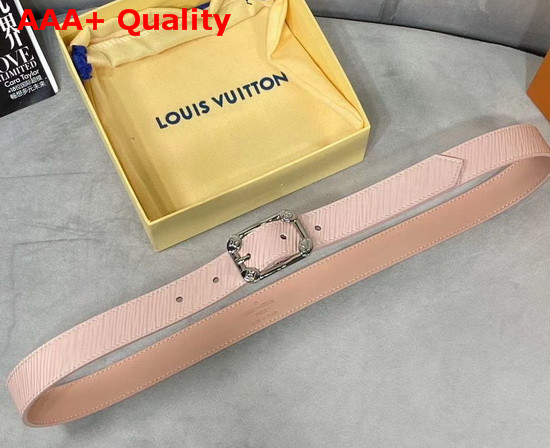 LV Malletier 25mm Belt Rose Ballerine Pink Epi Leather Strap M0095U Replica