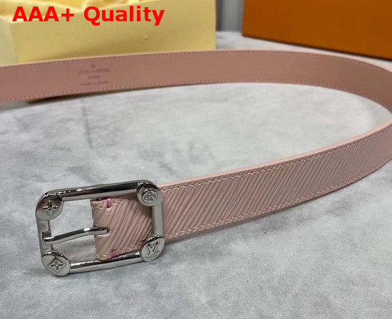 LV Malletier 25mm Belt Rose Ballerine Pink Epi Leather Strap M0095U Replica