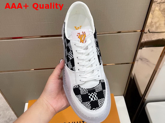 LV Ollie Sneaker Black and White Version of Damier Canvas 1A8Q2K Replica