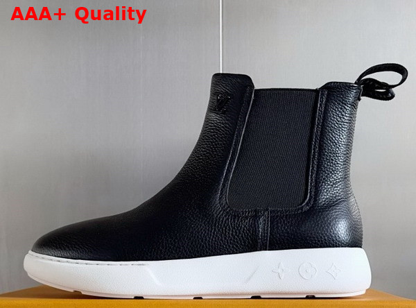 LV Pacific Chelsea Boot in Black Grained Calf Leather 1ADGJK Replica