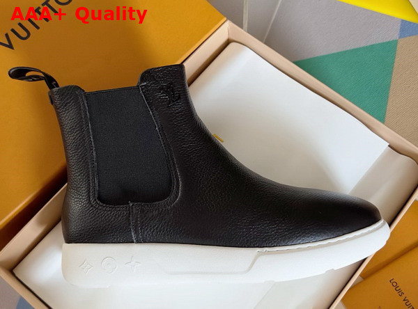 LV Pacific Chelsea Boot in Black Grained Calf Leather 1ADGJK Replica