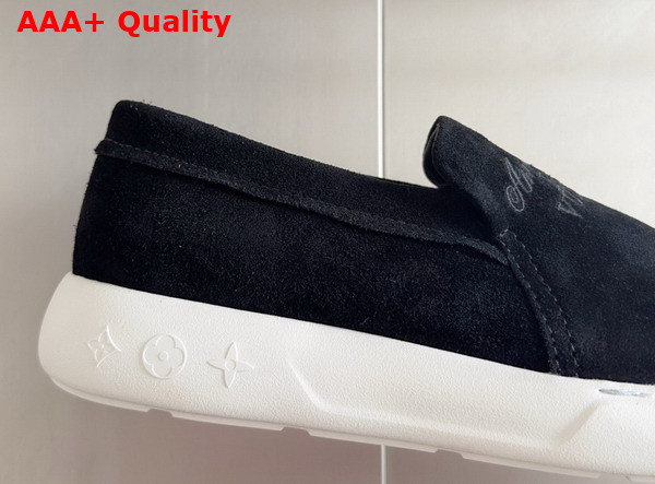 LV Pacific Loafer in Black Suede Calf Leather Replica